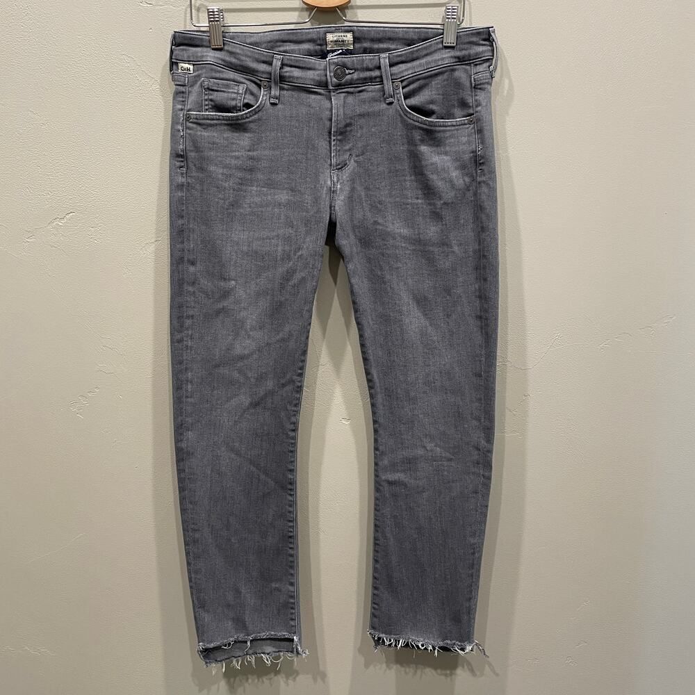 Citizens of Humanity Racer Low Rise Skinny Jean Grey - Size: 31